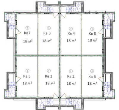 План підвалу (бомбоукриття) Image